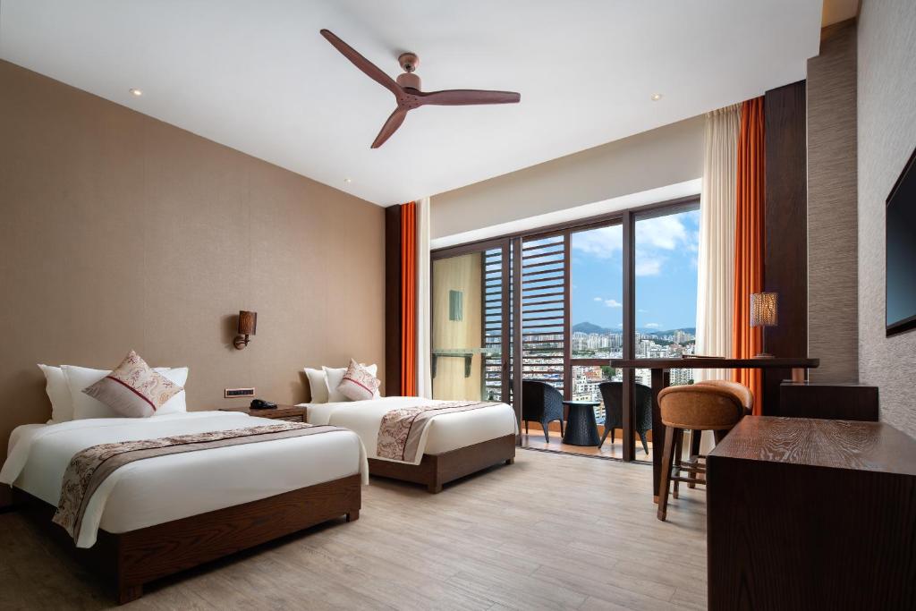 Двухместный (Queen Superior Twin Room), Mangrove Tree Resort World Sanya Bay- Queen Palm Toawers