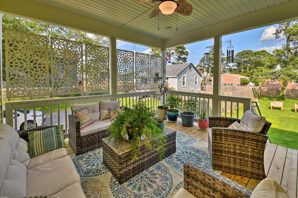 Vivid Home with Porch Walk to Ocean View Beach! photo 1
