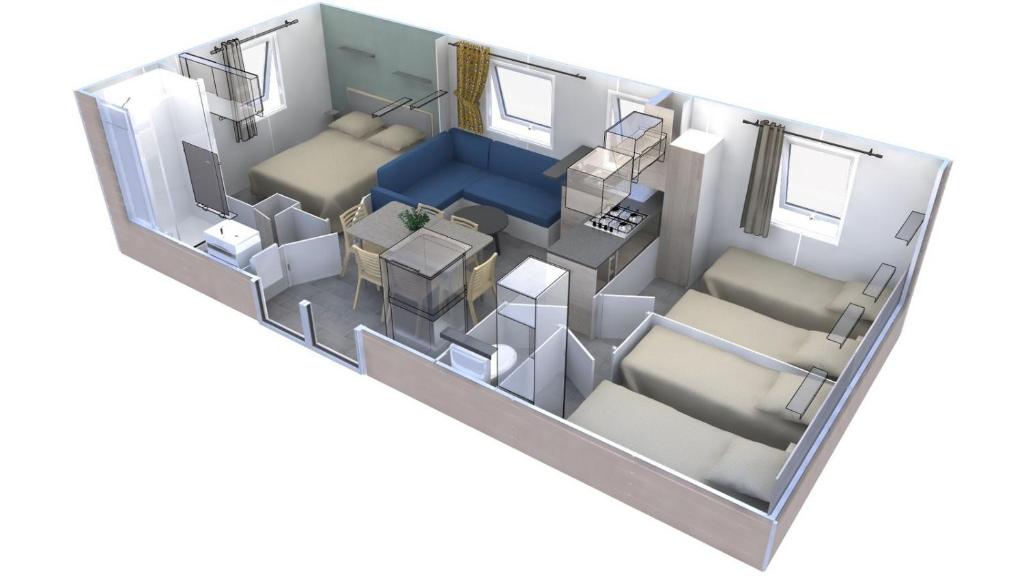Mobil home 2020 3ch + clim , équipé 4* , vendée photo 1