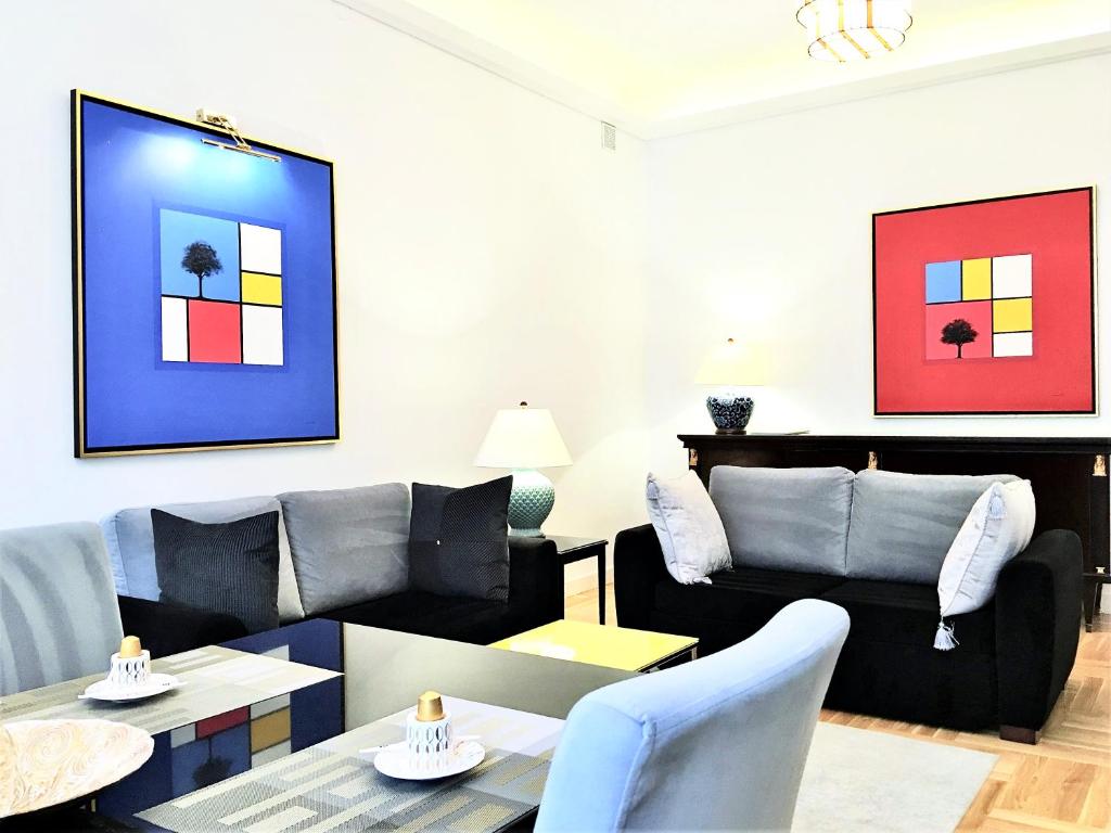 Сьюит (Роскошный люкс с 2 спальнями и видом на сад - Piwna Street (90 кв. м)), Luxury Apartments Mondrian Market Square I