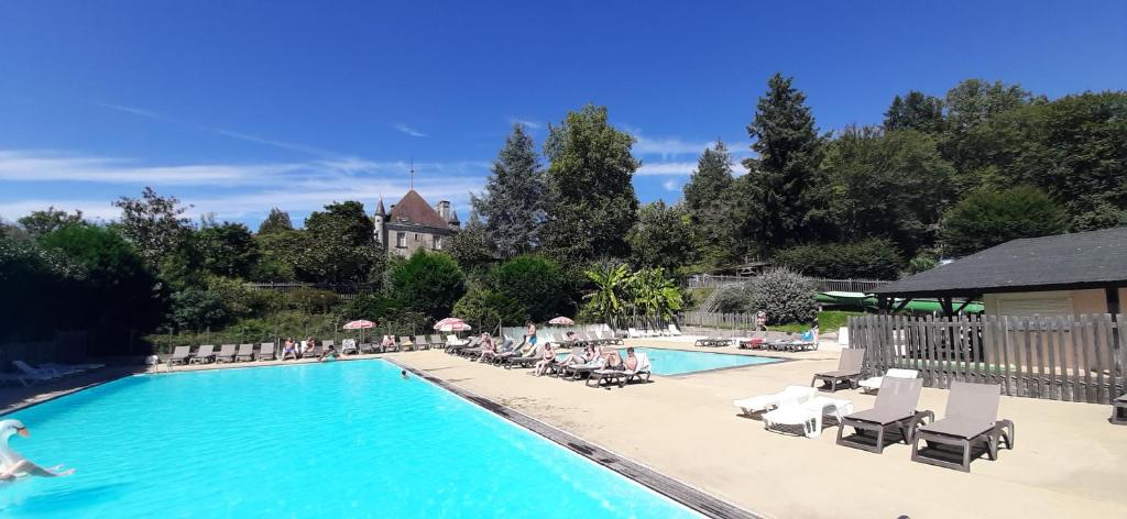 Chalet-dordogne B10 camping Château Le Verdoyer - Champs Romain, Dordogne