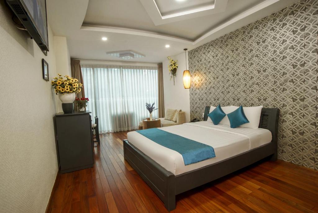 Семейный (Семейный номер Делюкс с видом на город), Hoang Lien Hotel
