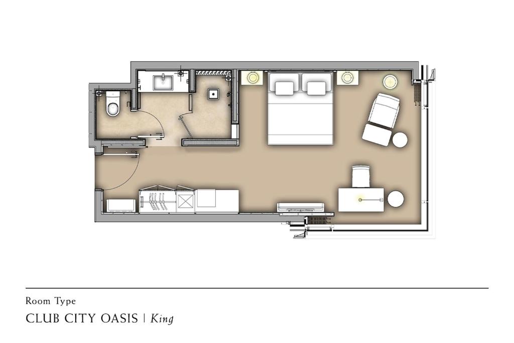 Двухместный (Club City Oasis King), Pavilion Hotel Kuala Lumpur Managed by Banyan Tree