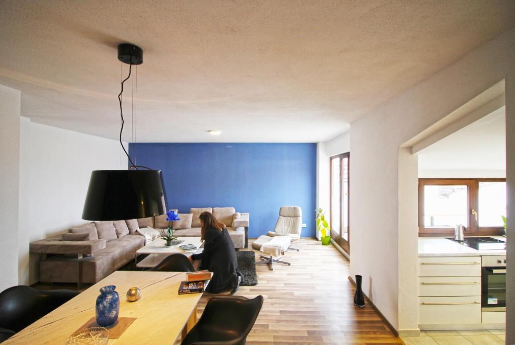 Blue apartment over Prizren roofs photo 1