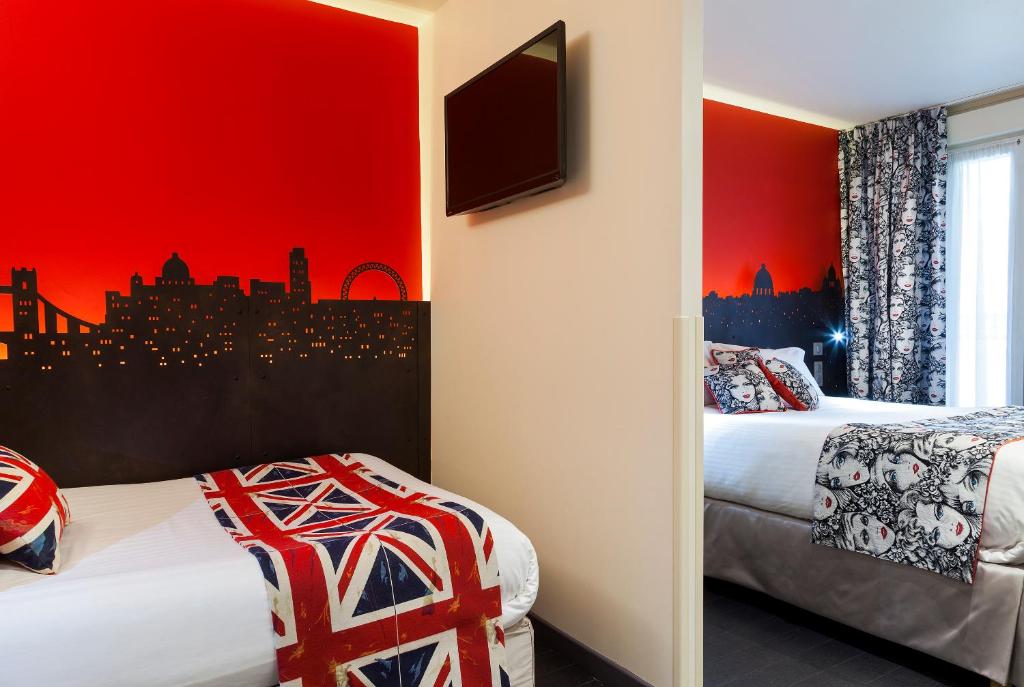 Семейный (Family Room with 1 Queen and 1 Double Bed and Extra Bed), Best Western Aurore
