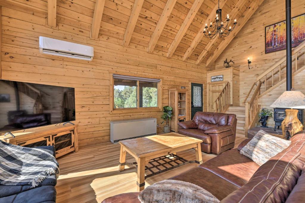 Luxe Cabin in Woods with Wraparound Deck and Fire Pit! photo 4