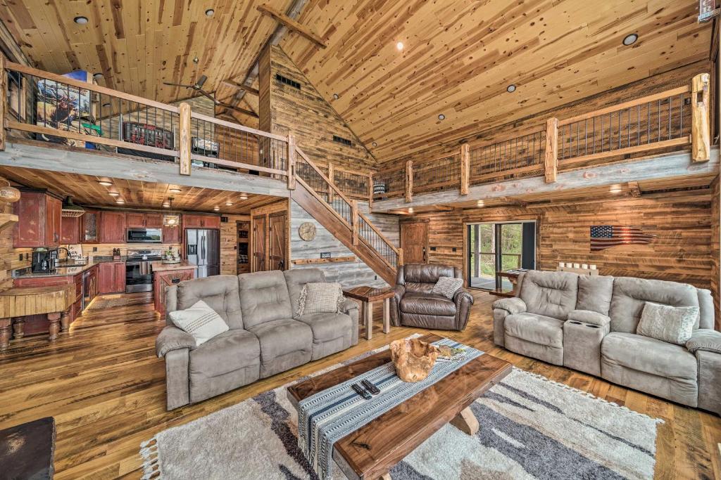 Galena Cabin with Wraparound Porch and Game Room! photo 3