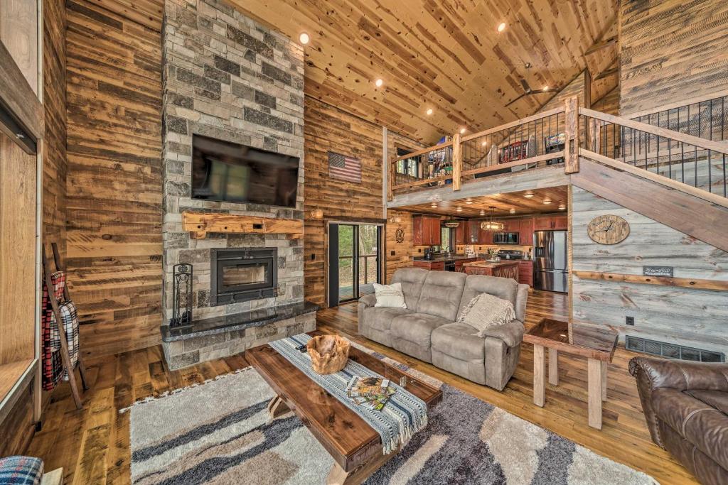 Galena Cabin with Wraparound Porch and Game Room! photo 4