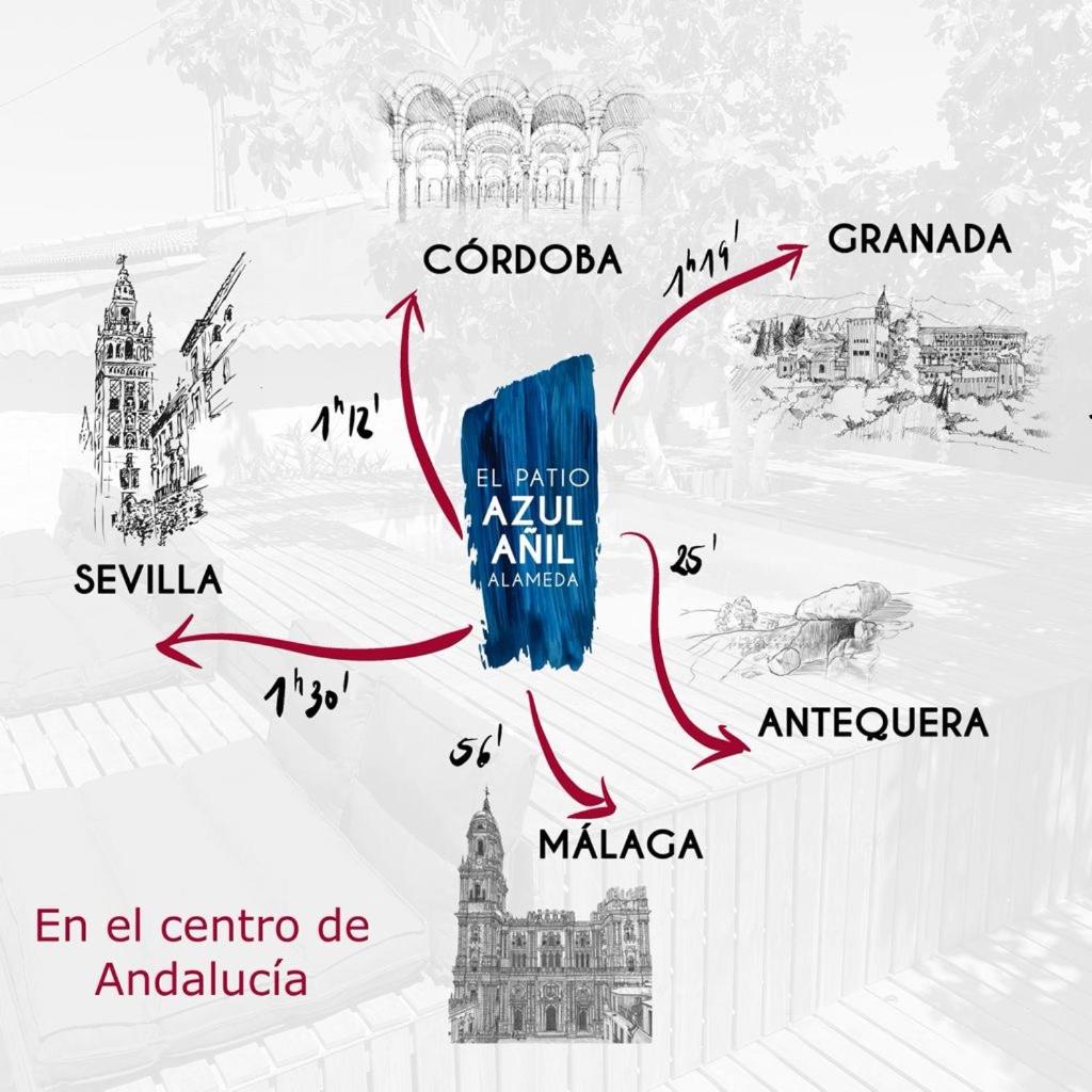 Azul añil EL PATIO Casa rural en Alameda photo 1