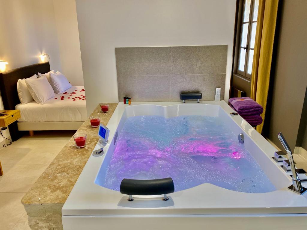 La Maison des Vendangeurs - TABLE D'HÔTES le soir du jeudi au lundi - Jacuzzi - Balnéo SPA - ACCES PISCINE pour toutes les chambres sauf STUDIO COQUET- Piscine de mai à mi-octobre photo 4