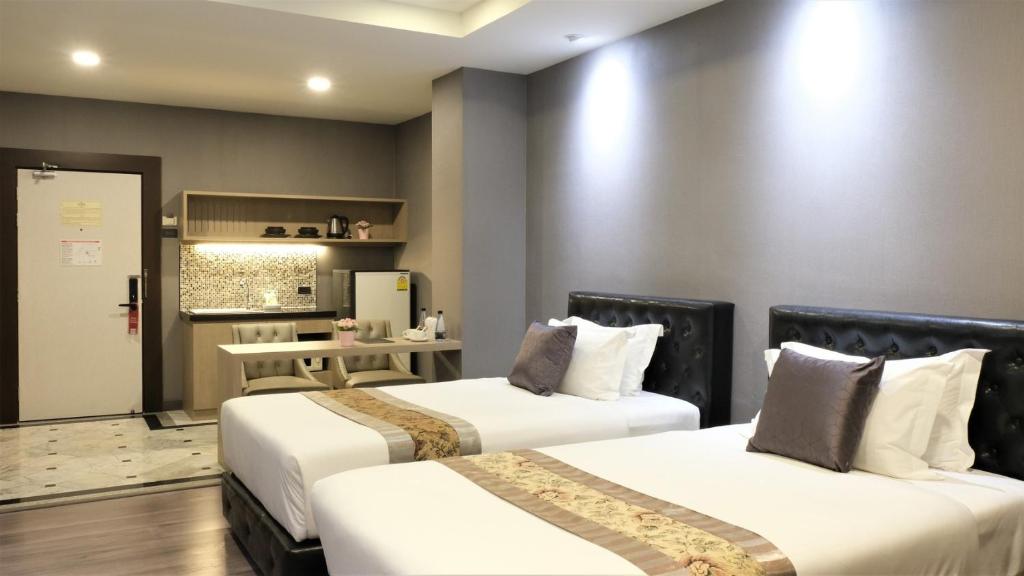 KTK Pattaya Hotel and Residence Room Type - Deluxe Studio Twin