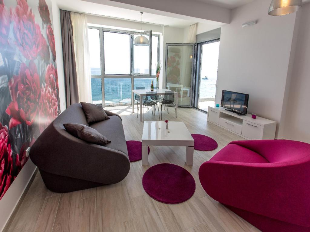 Апартаменты (Апартаменты с 1 спальней и балконом с видом на море), Apart Hotel Sea Fort