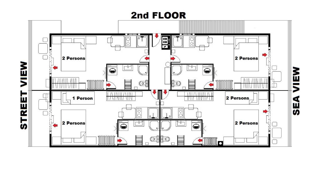 Студио (Апартаменты-студио с видом на море (4 взрослых)), D&D Apartments