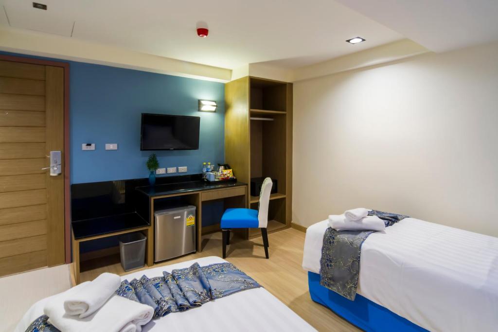 Двухместный (Двухместный номер Делюкс с 2 отдельными кроватями), Eleven Avenue Suites Bangkok