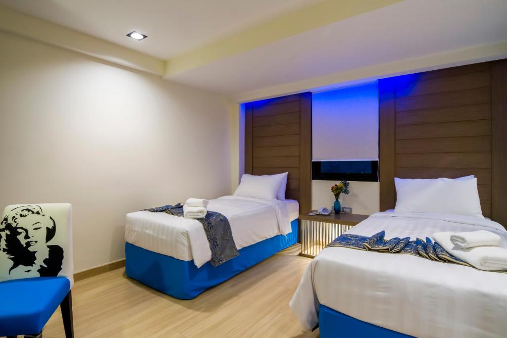 Двухместный (Двухместный номер Делюкс с 2 отдельными кроватями), Eleven Avenue Suites Bangkok