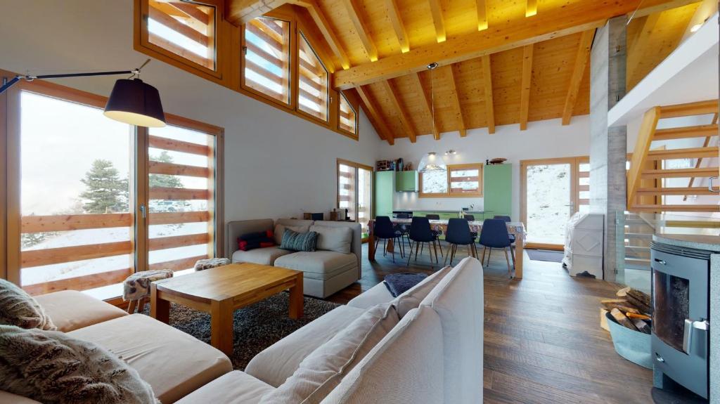 Modern chalet surrounded by nature in Vercorin photo 1