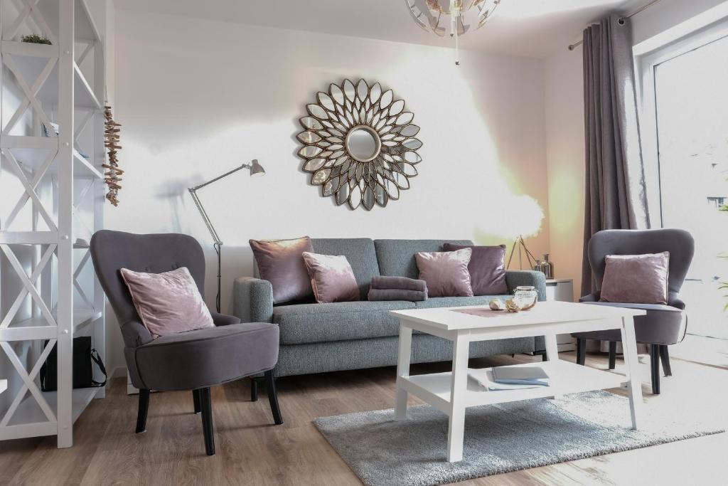 fewo1846 Strandresidenz Wassersleben - Muschelnest - Stilvolles Studioapartment mit Balkon photo 1