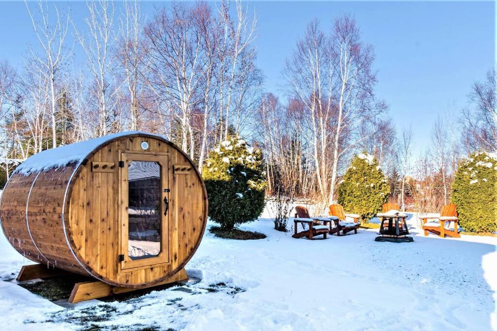 Spa, sauna et foyer : Le Phare de Baie-Saint-Paul
