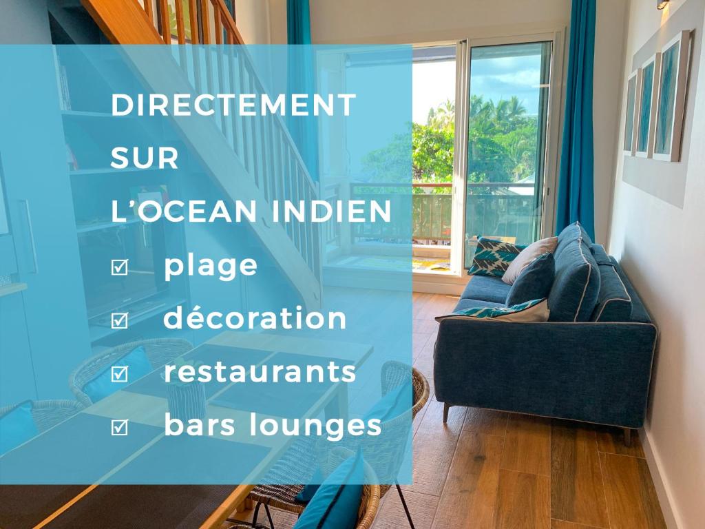 Le Pétrel Noir - Appartement sur la plage des Roches Noires à Saint-Gilles-les-Bains photo 2