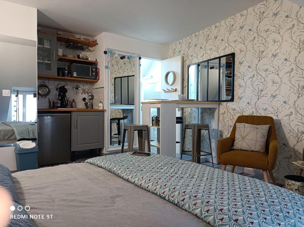 Très beau studio Climatisation, Trois Etoiles, WiFi, Vélos en option, Parking Privé Jardin photo 3