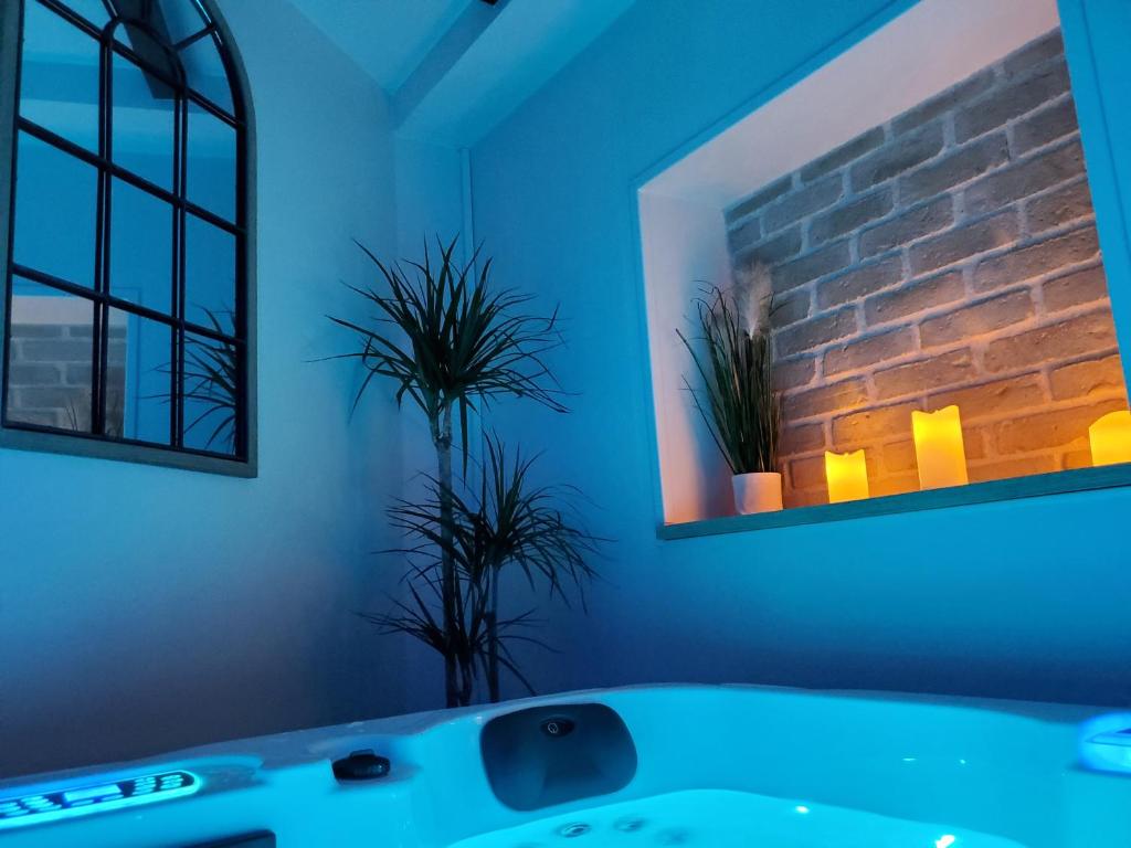 Jacuzzi privatif dans maison de village au calme photo 3