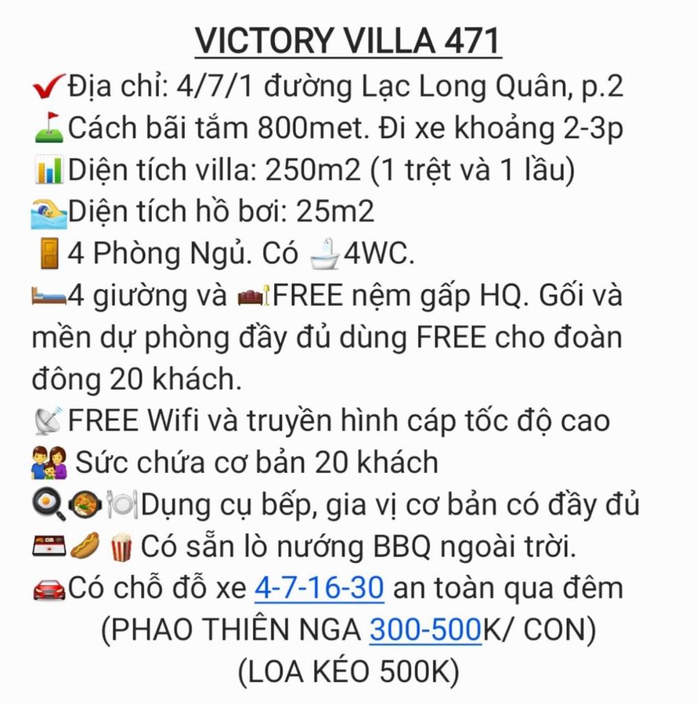 Victory Villa 471