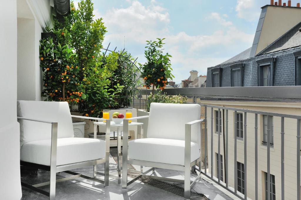Двухместный (Двухместный номер Делюкс с 1 кроватью и террасой), Hôtel Baume