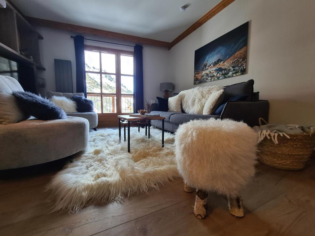 Arc 1950 Appartement de standing Refuge du Montagnard, vue incroyable sur le Montblanc, skis aux pieds Accès spa et piscine photo 3