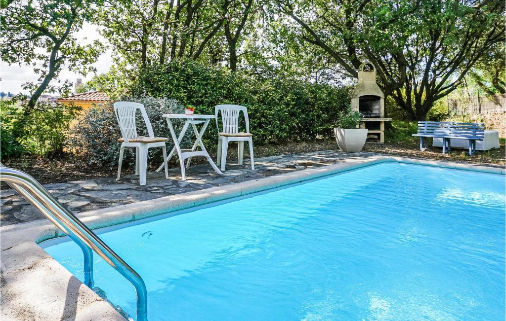 Nice Home In Caux With 3 Bedrooms, Wifi And Outdoor Swimming Pool photo 2