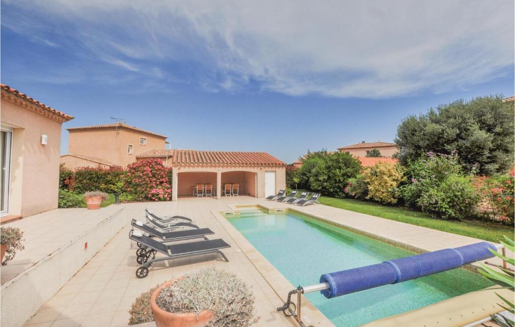 Stunning Home In Villelongue With 4 Bedrooms, Wifi And Private Swimming Pool photo 3