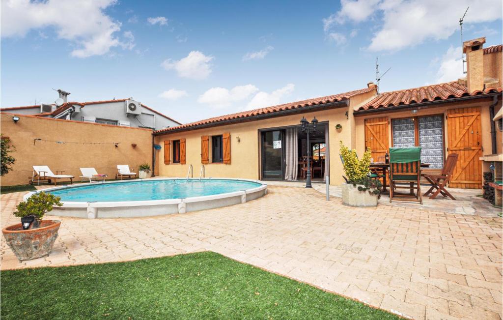 Beautiful Home In Salses Le Chteau With 3 Bedrooms, Wifi And Private Swimming Pool