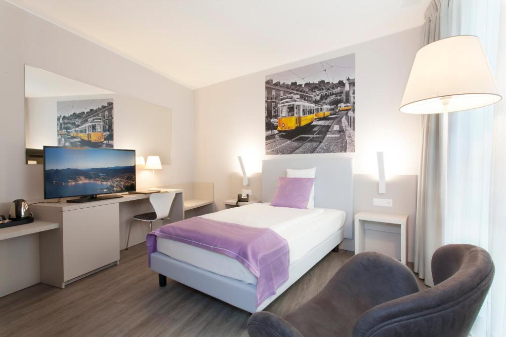 Одноместный (Современные одноместный номер), Hotel City Lugano