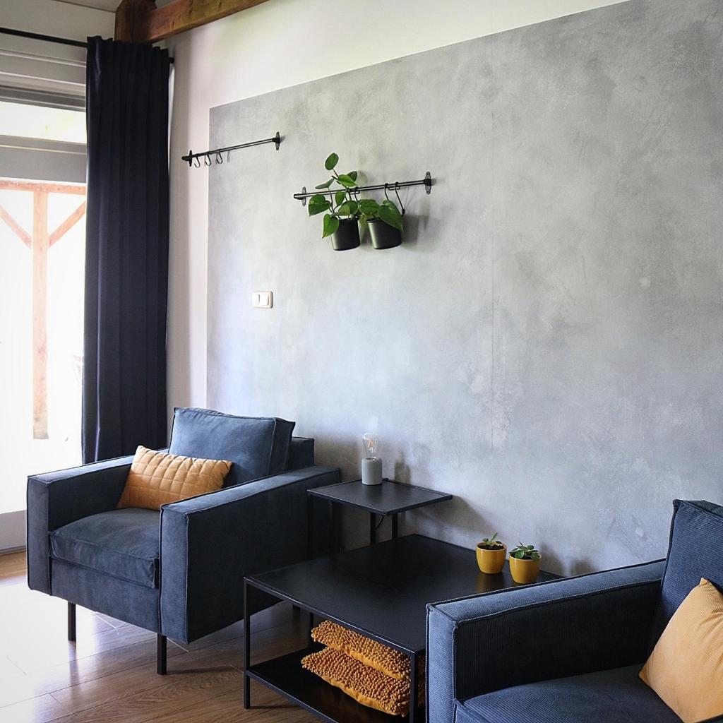 Bed and Breakfast 'Wij en de Zande' - kamer met vide photo 2