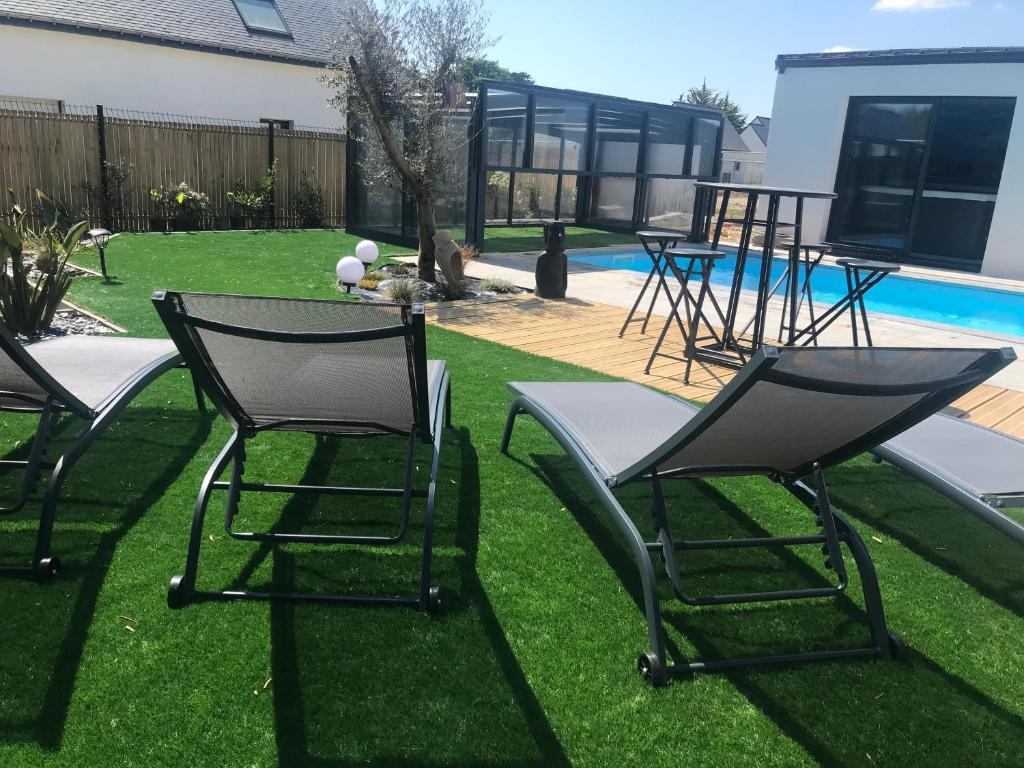 Maison 10 pers en bord de mer avec piscine chauffée toute l'année, spa et hamman photo 2