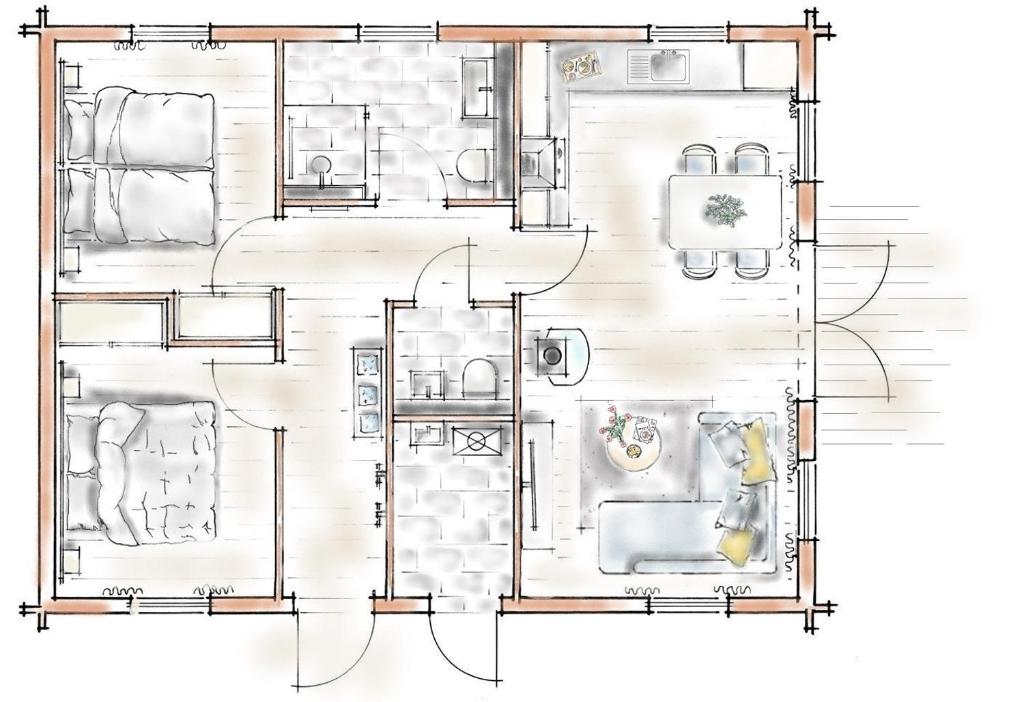 Ökologisches Holzblock-Ferienhaus 150 im Lauterdörfle zu vermieten - Neubau photo 3