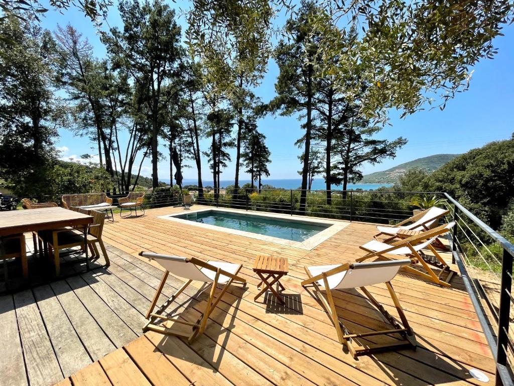 Villa piscine Sagone Paradise avec magnifique vue mer photo 2