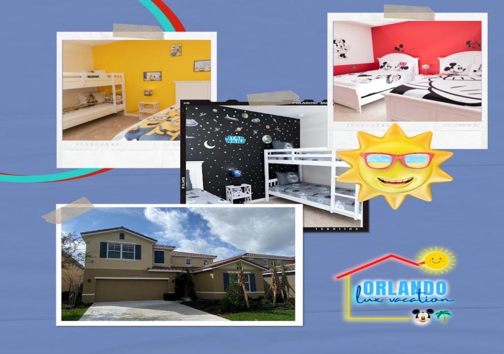 Marvelous Villa, South facing pool, themed bedrooms close to Disney