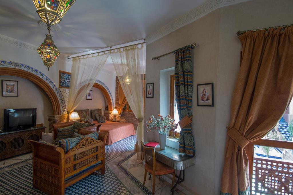 Сьюит (Двухместный люкс с 1 кроватью или 2 отдельными кроватями), Riad Palais Sebban