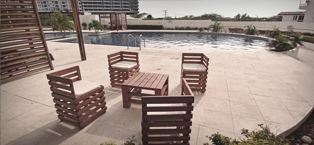 Rodadero - Hermoso Apartamento con vista al Mar, Piscina y Playa Aragoa - Santa Marta photo 1