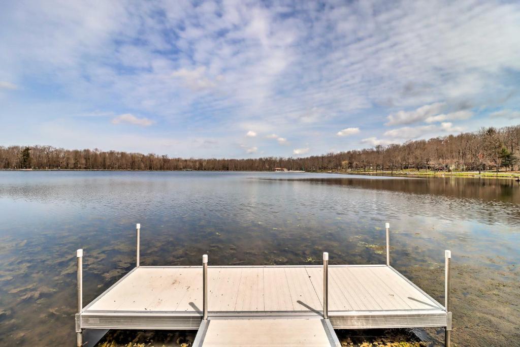 Lakefront Pocono Lake Home with Dock and Fire Pit photo 1