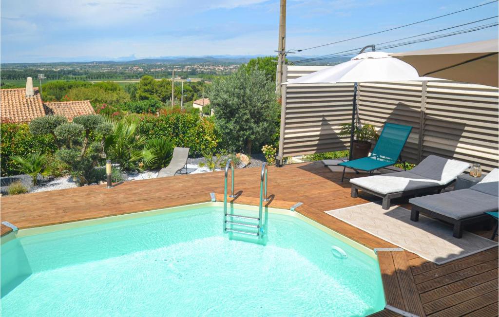 Awesome Home In Campagnan With 3 Bedrooms, Wifi And Private Swimming Pool photo 3