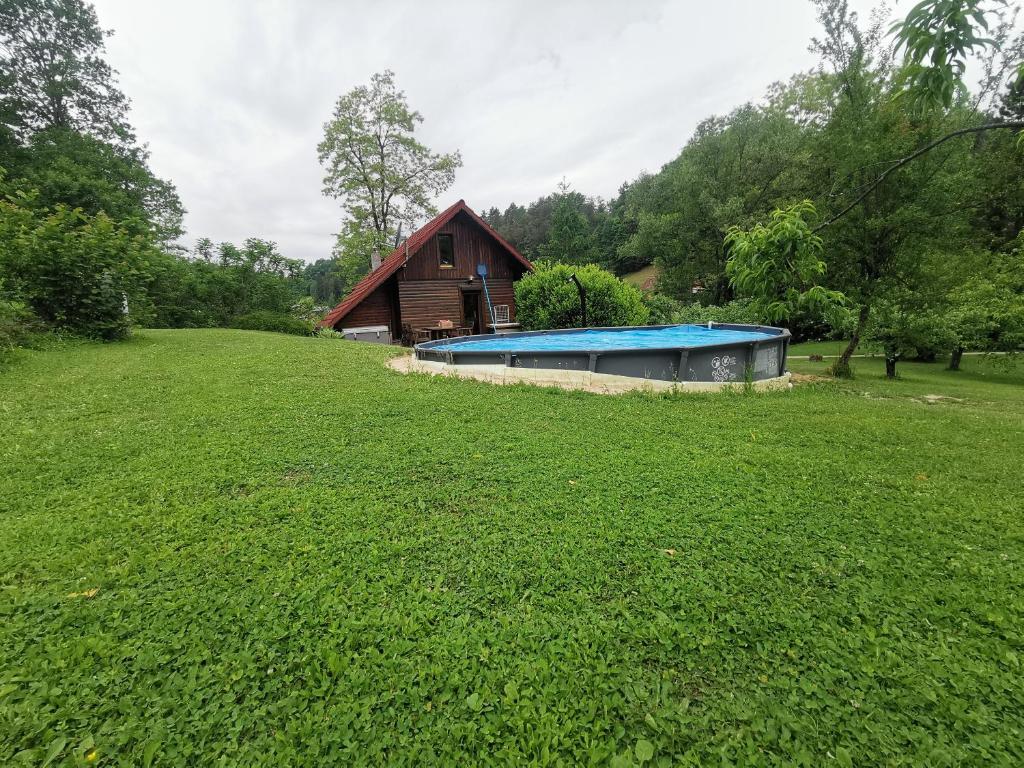 Wooden Cabin Zurej with Hot Tub photo 2