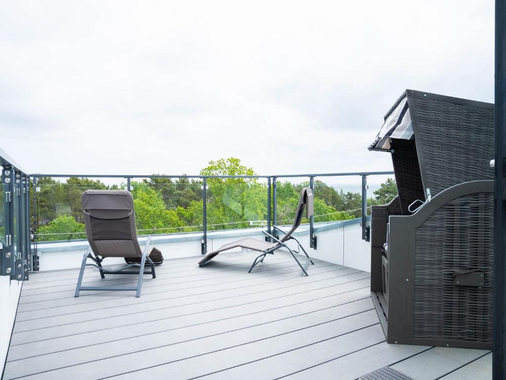 Dünenresidenz Prora - SkySuite mit Meerblick und Dachterrasse, 2 Schlafzimmer B3-5-2