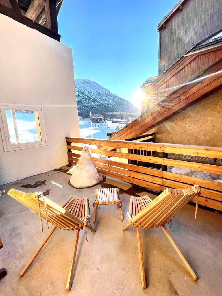Le Janus, pied des pistes, 2 garages, terrasse avec sauna photo 4