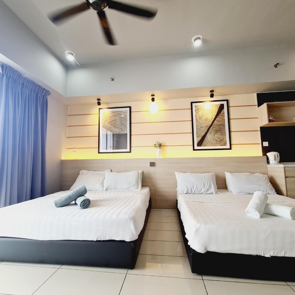 Aeropod 2 Queen Bed Near Airport & KK city Free Parking Netflix photo 2