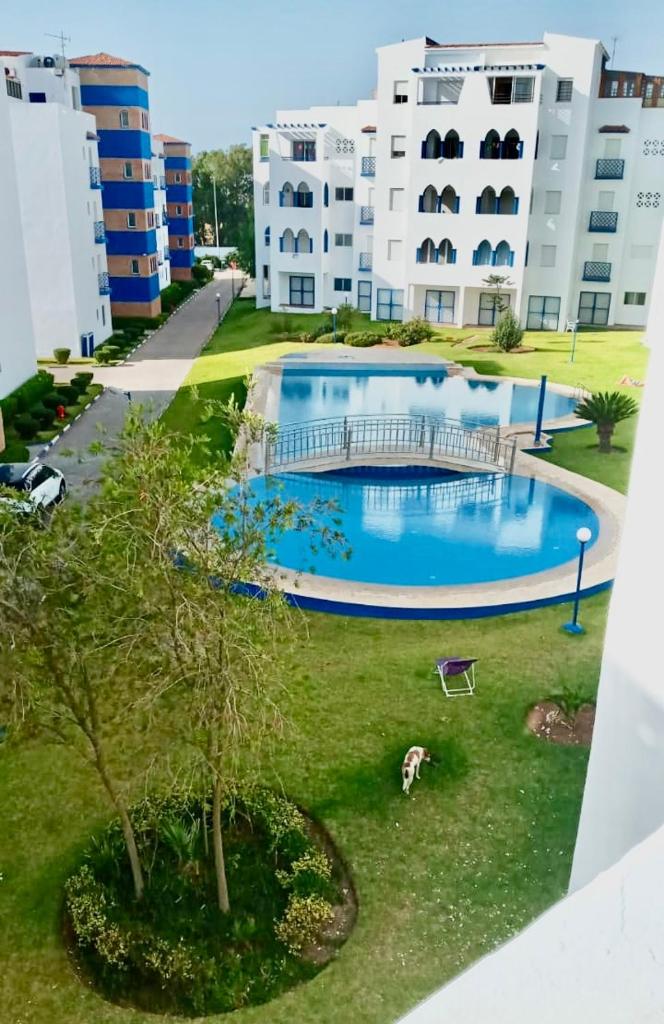 TANGER/ASILAH: APPART 50m2 FACE MER ET PISCINES, 5 PLACES, TOUT ÉQUIPÉ+WIFI+CLIM photo 1