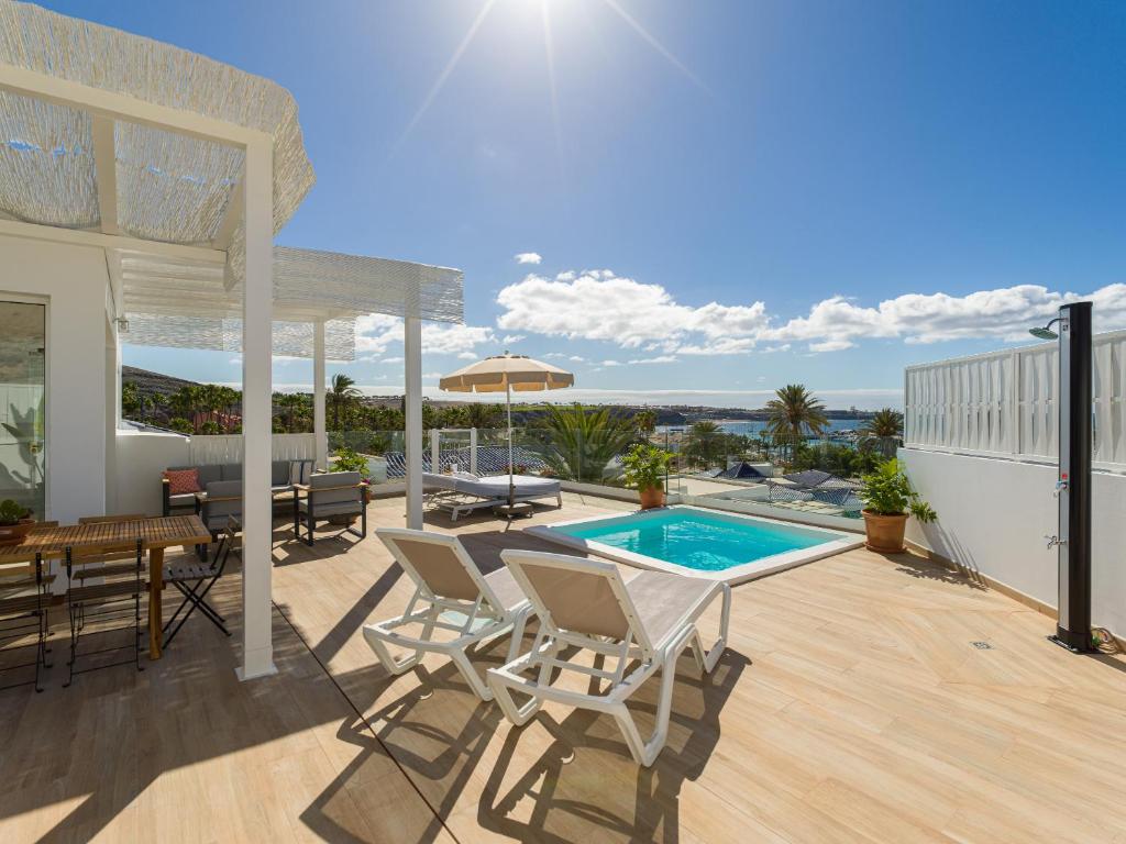 Pasitoblanco Porto Mare 7 Seaview Villa private heated pool photo 3