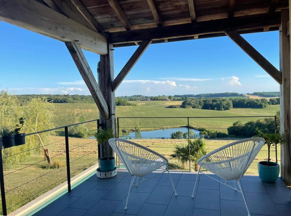 Maison passive - vue panoramique, terrasses, cheminée, piscine privée photo 2