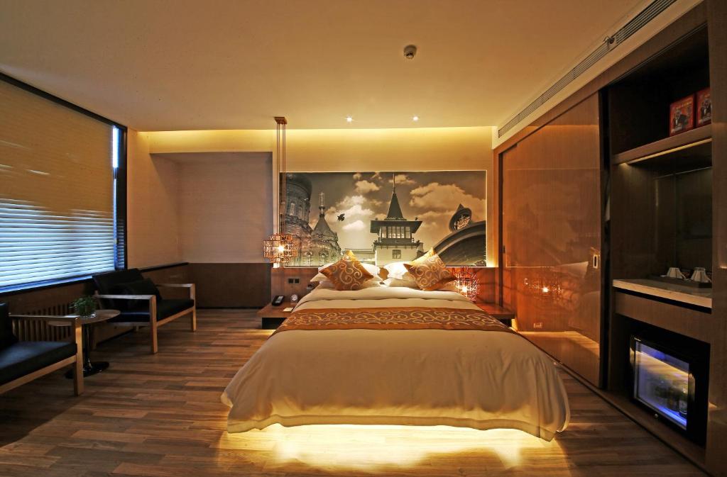 Двухместный (Двухместный номер «Премьер» с 1 кроватью), Harbin Kai Rui Hotel