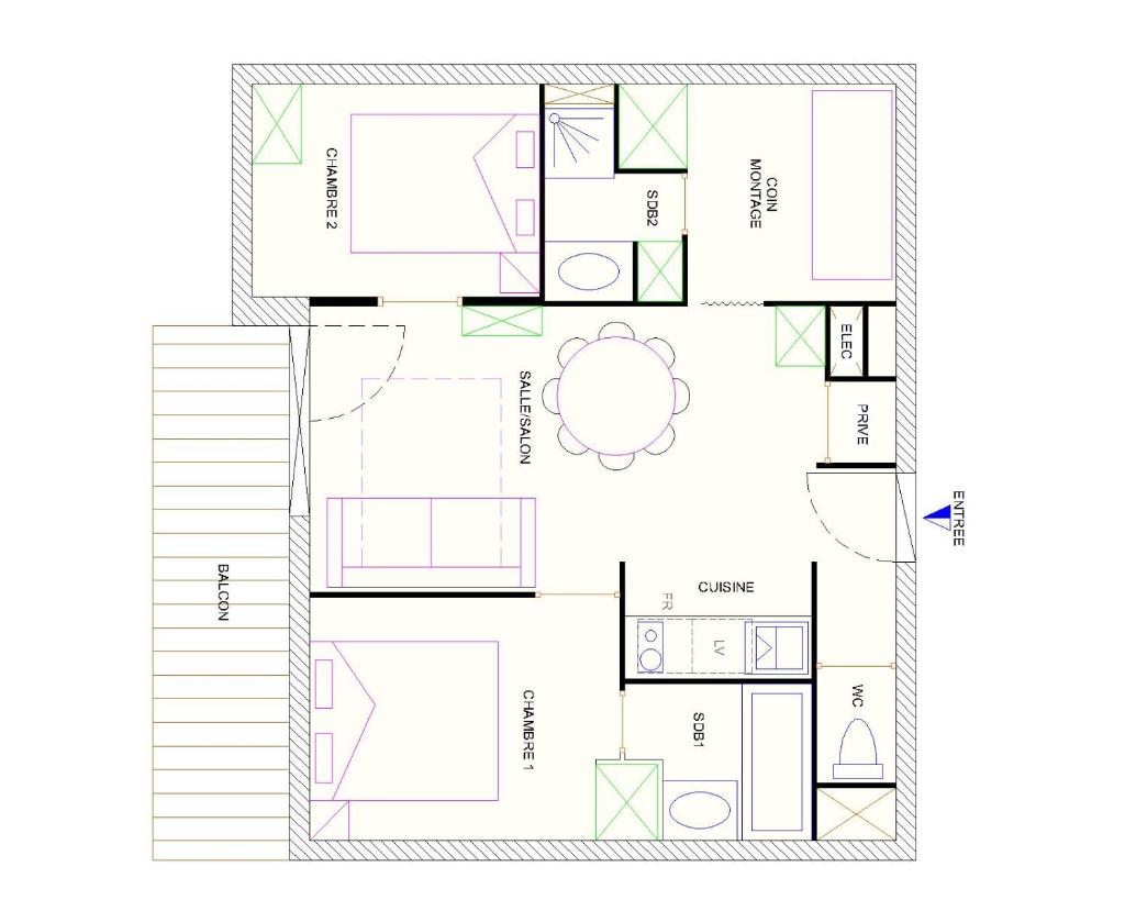 Risoul Appartement 2 chambres Piscine Balcons de Sirius photo 4
